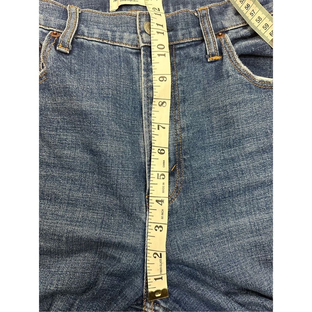 Abercrombie & Fitch Womens 28 Curve Love Ultra High Rise Ankle Straight Leg Jean - Picture 9 of 10